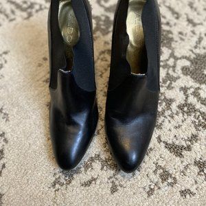 Aldo black heeled booties